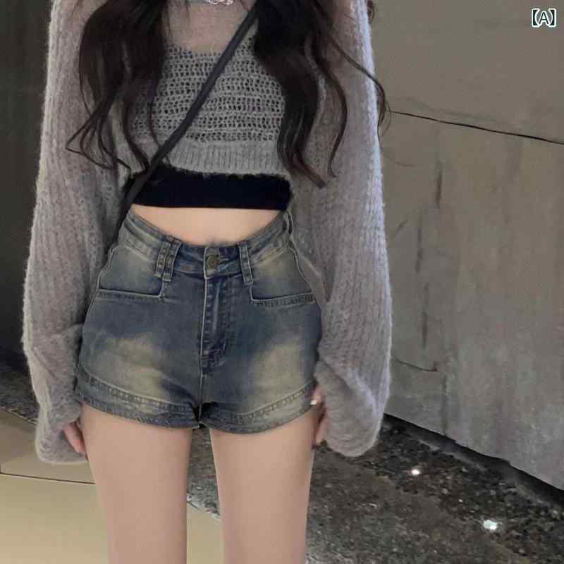 レディース デニム ショートパンツ 夏用 薄手...の紹介画像2