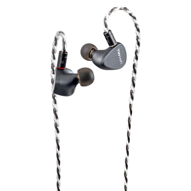 TINHIFI T5S 有線イヤホン、ユニークな10mm Topping振動板ダイナミックドライバーHiFi IEMs耳に入る、取り外し可能な0.78mm 2ピンケーブル付き有線イヤホン、音楽愛好家に最適