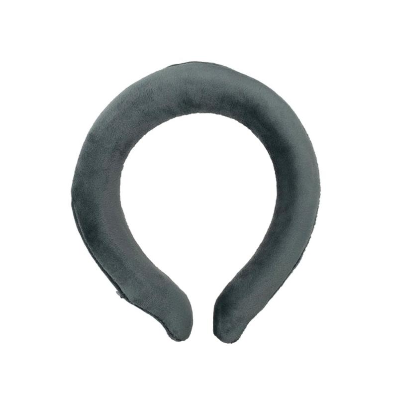 [Sea Gull] Mサイズ グレー 瞬時に温まる あったかりんぐ カバー付き ウォームリング 繰り返し使える あったかい 首 リング 首掛け グッズ 寒さ対策 冷え性対策 ネックリング 軽量 男女兼用 防