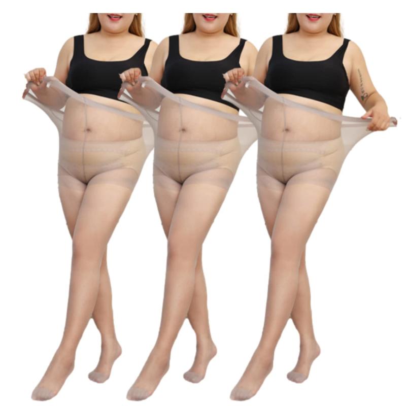 [FARFADET] 大きいサイズ パンティストッキング パンスト 同色3足組 マタニティ ラクラク ゆったり のびのび