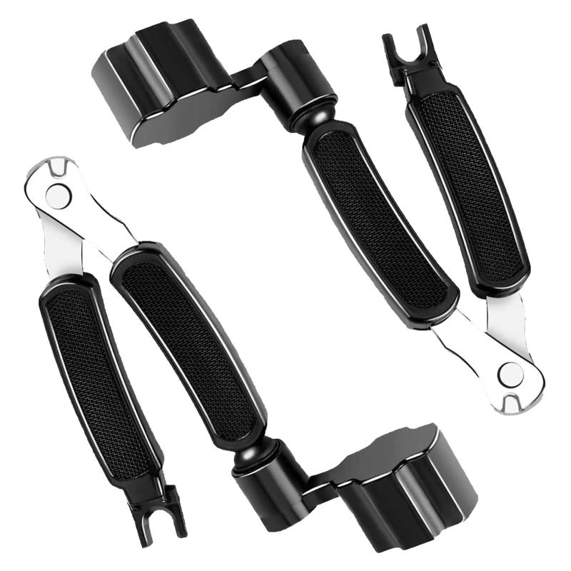 JUJUGO ストリングワインダー 弦交換セット 3in1 多機能ツール ギター用 工具 ペグ回し ピンプラー ブリッジピン外し 1台3役 2個入り【1台3役】 ギターの弦交換に必要な「切る」「外す」「巻く」がこれ1本で完了。弦を切るカッター、ブリッジピンをすっと抜くピン抜き、ペグを素早く回すワインダーが一体化され、弦交換の手間と時間を大幅に短縮します。【優れた材質】 切れ味の良いステンレススチール製カッターと、高い耐久性を持つ高品質プラスチックを採用。先端は丸く処理され、ギター本体を傷つけず安全にご使用いただけます。【広汎な互換性】 高品質なペグ回しとブリッジピン抜き、内蔵式弦カッターを備え、エレキギター、アコースティックギター、クラシックギター、ウクレレなど、様々な弦楽器にお使いいただけます。【持ち運びに便利】 コンパクトで軽量なため、ギターケースやポケットに入れての持ち運びに便利。人間工学に基づいた握りやすいデザインで、効率的で快適な使用を実現します。【実用的なデザイン】 人間工学に基づいた握りやすいハンドルデザインで、長時間のメンテナンス作業でも疲れにくく、ペグを回す細かい操作も正確に行うことができます。