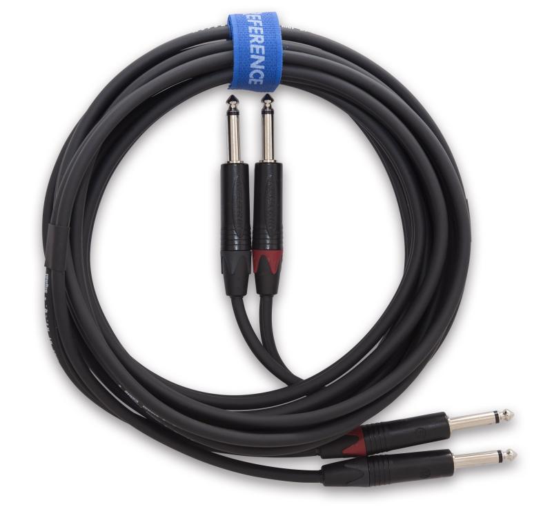 Reference Cables RICT 01 キーボード用 L-R ケーブル 黒 6mステレオアウトプット(MONOx2)のキーボード用に開発ミキサー、DJ機材、電子ドラム等の電子楽器にも最適音の粒立ちが良く、他の楽器の音に埋もれることがない左右のチャンネルが見分けやすいよう赤と黒のバックシェルを使用柔軟性があり取り回しが良い