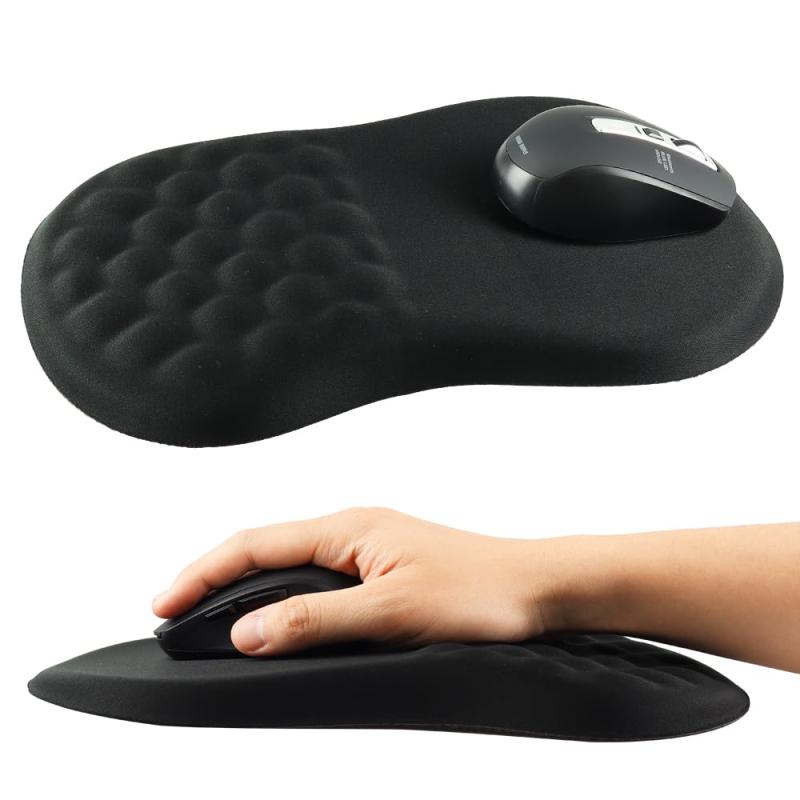 マウスパッド リストレスト一体型 手首サポート 低反発 滑り止め PC作業 防水