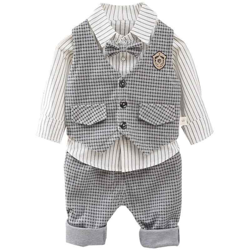 [Emfay] 子供タキシード ベビー フォーマル 男の子 長袖 ロンパース 出産祝い 七五三 結婚式