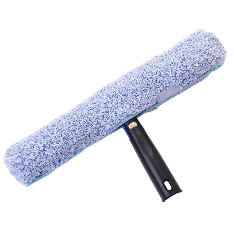 PPIOOY 窓掃除道具 プロ用ガラススクイジーセット マイクロファイバーシャンプーカバー付き 35cm 窓掃除用セルフ絞り機能付き スクイジー