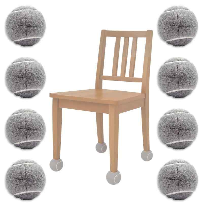 Nicheez 椅子脚カバー イスの足 チェアソックス テニスボール型 床 キズ防止 衝撃吸収 フェルト 8個セット