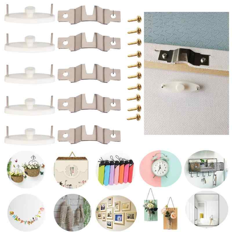 【VEVE&MIKI】フック 壁 傷つけない 耐荷重3kg (5個入り) 石膏ボード 壁紙 クリア壁 穴 壁を傷つけない 石 膏ボード フック 穴の目立たない 壁掛けフック DIY 小物掛け 壁掛けフック