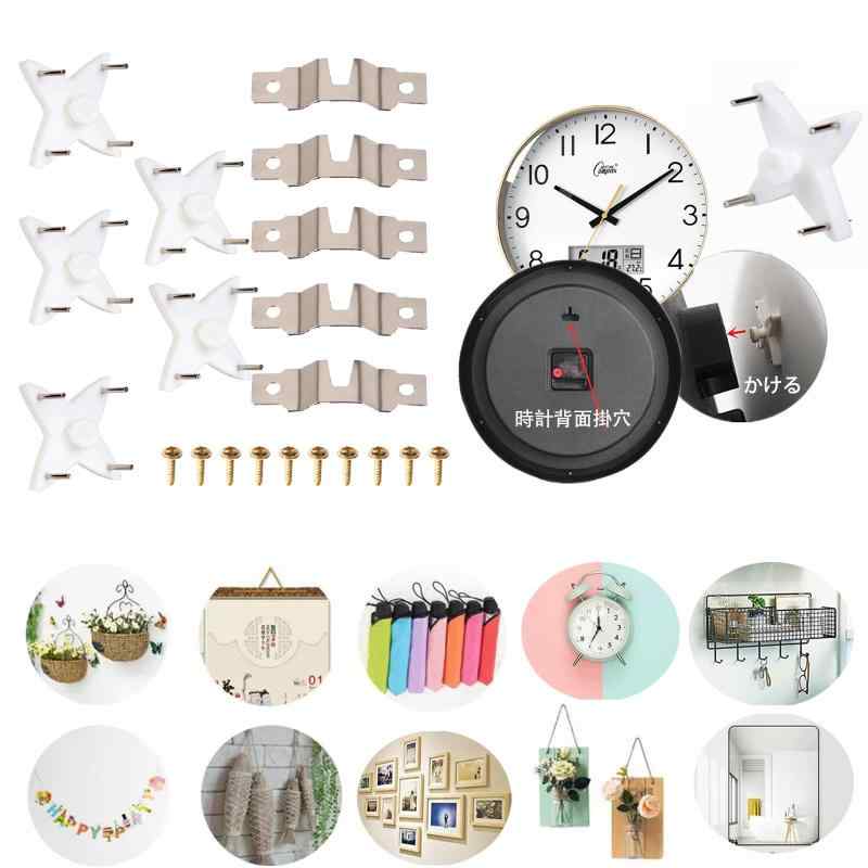 【VEVE&MIKI】フック 壁 傷つけない 耐荷重5kg (5個入り) 石膏ボード 壁紙 クリア壁 穴 壁を傷つけない 石 膏ボード フック 穴の目立たない 壁掛けフック DIY 小物掛け 壁掛けフック