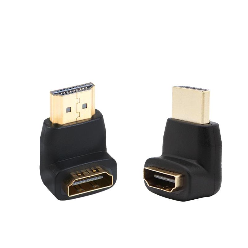 YINKE L字コネクタ 90度+270度セット 4K対応 HDMI延長アダプタ ゴールドメッキ 金メッキコネクタ TV Stick/PS4/スイッチ対応 壁掛けTV用 空間節約 高速信号伝送 2個入り