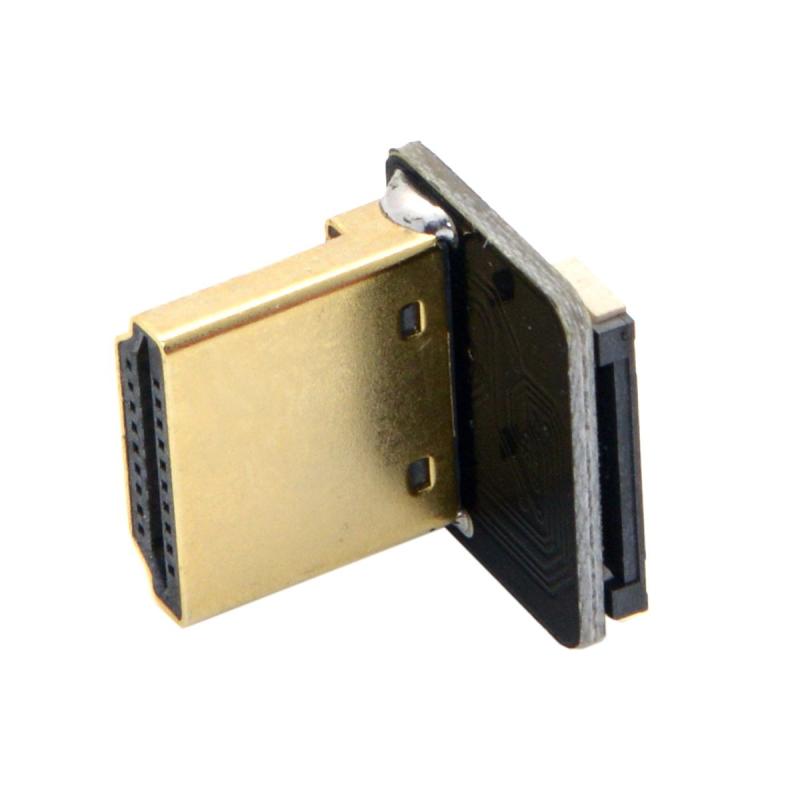 Cablecc CYFPVHDMIタイプAオスコネクタアップアングル90度FPVHDTVマルチコプター航空写真用
