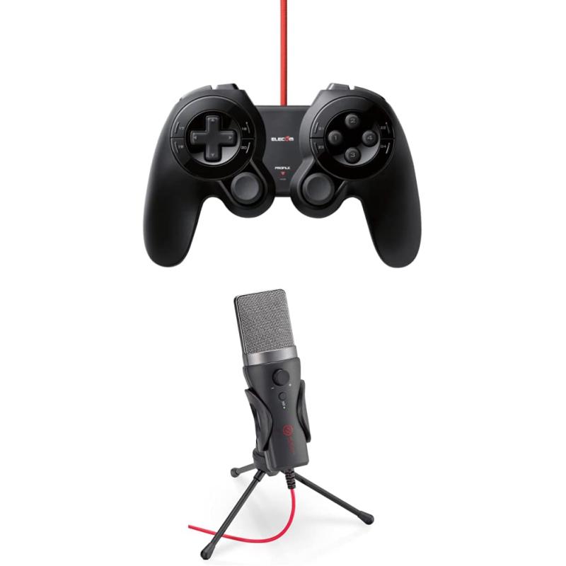 エレコム ゲームパッド USB 24ボタン JC-DUX60BK &amp;