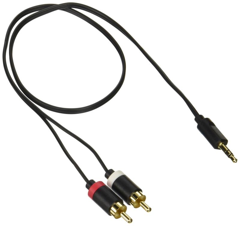 エレコム オーディオケーブル ステレオミニ-ピンプラグ(L-R) 極細/金メッキ ブラック 0.5m DH-MWRN05音楽プレーヤーやパソコンの音声をコンポやアンプで再生できるコンパクトで取り回しがしやすいアナログオーディオケーブルです。3.5φステレオミニプラグ搭載機器とRCAピンプラグ搭載機器の接続が可能です。従来品より約25%小型化したスリムコネクタと、30%細くなった極細ケーブルを採用しています。当社比高純度OFC99.95%(無酸素銅)ケーブルを使用し、信号の歪みや伝送ロスを抑えます。サビに強く経年劣化・信号劣化を防ぐ金メッキ端子を採用しています。