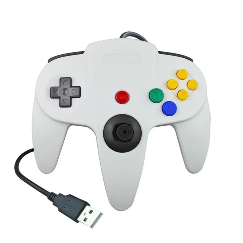 SRPJ USBコントローラー N64スタイル 有線USBゲームパッド ジョイパッドコントローラー レトロゲーム クラシック for Windows Mac Raspberry Pi