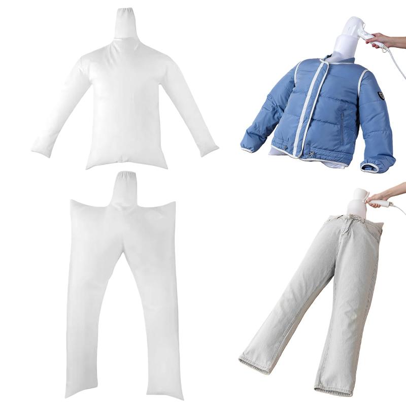 衣類乾燥袋 上下用衣類乾燥エアバッグ 2個セット コンパクト軽量 速乾タイプ 旅行・出張・梅雨対応 ダウン・シャツ・パンツ対応 衣類用ポー 乾燥用エアバッグ