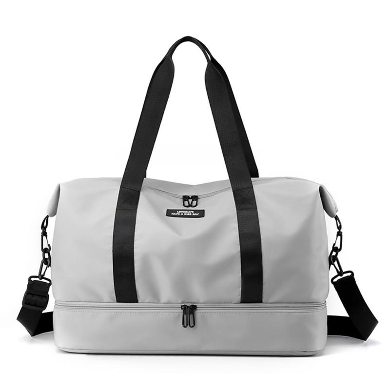 Ganve ボストンバッグ レディース メンズ スポーツバッグ 大容量 35L ファッション 防水 アウトドア 修学 旅行バッグ シューズ収納 折りたたみ 4way 撥水加工 ジムバッグ 乾湿分離 水泳バッグ