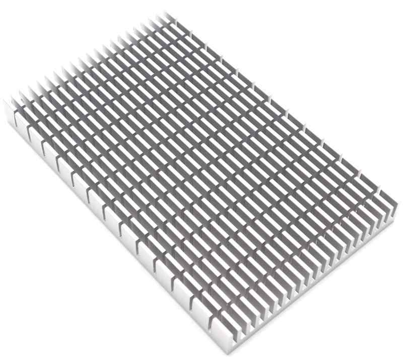 オーディオファン ヒートシンク アルミ 放熱板 冷却効率 空冷 フィン 約93mm × 150mm × 15mm シルバー ..