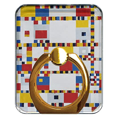 スマホリング 絵画風『ピエト モンドリアン(Victory Boogie Woogie) 』【and ...