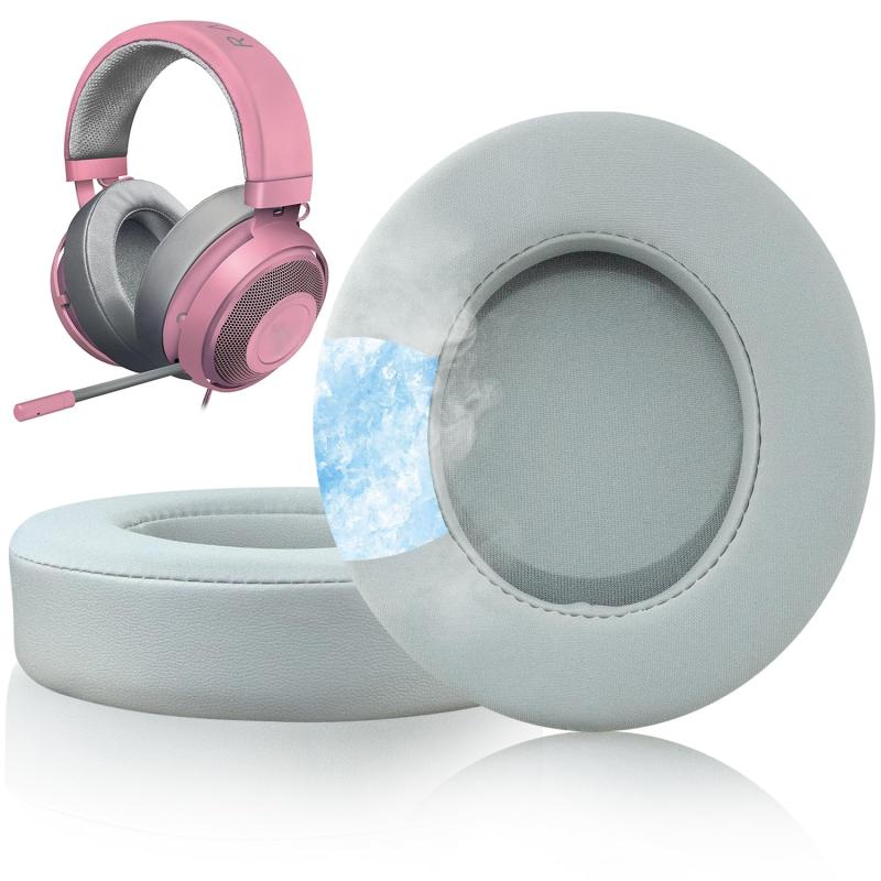 SOULWIT イヤーパッド イヤークッション 交換用パッド Kraken Pro V2 / Kraken 7.1 V2 / Kraken Stormtrooper Edition ゲーミングヘッドセットに対応 ヘッドパッド 高密度フォーム