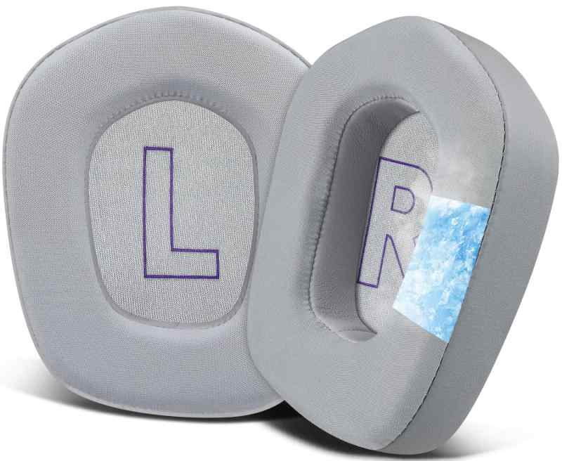 SOULWIT イヤーパッド イヤークッション for Logicool G733 G535 G335 Lightspeed Wireless ゲーミングヘッドセット 用 交換パッド 丈夫なメッシュ生地 ヘッドパッド ノイズアイソレーションフォーム