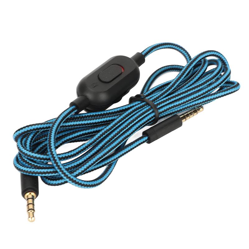 ゲーム用ヘッドセットケーブル交換用Logitechs G Pro G Pro X G433 G233ゲーミングヘッドセット織りイヤホンコードゲーミングヘッドセットケーブル