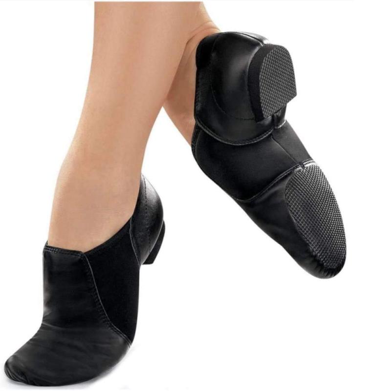 [バレエ専門店ミニヨン] ジャズシューズ チアシューズ 30日間の品質付き 【terra】 ダンスシューズ 17cm ～ 大人 サイドゴム スリッポン フィット感 ブラック