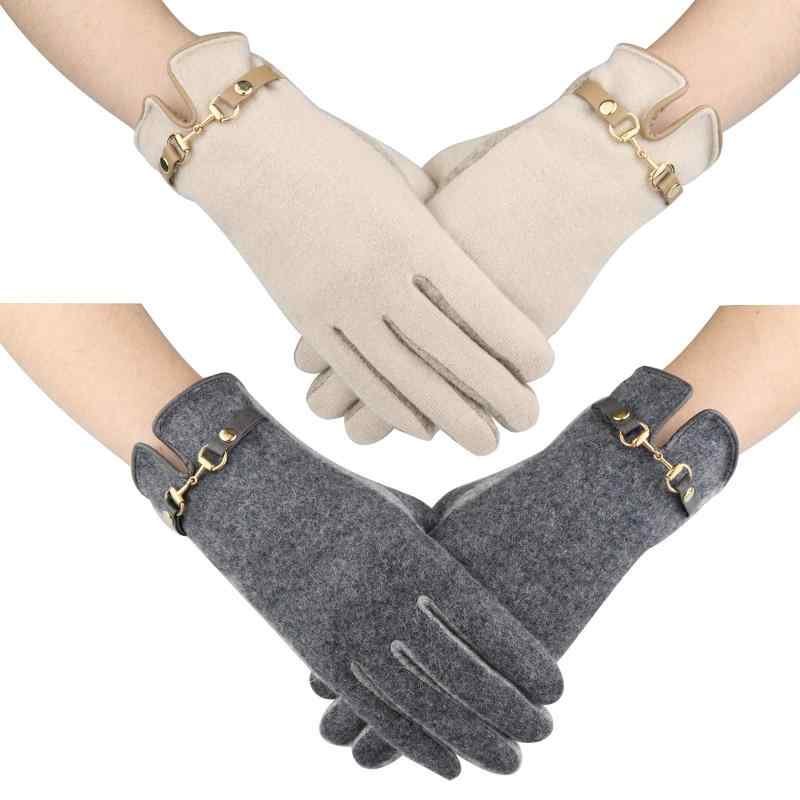 [Lycharoty] 手袋 レディース 冬 防寒手袋 スマホ対応 女性 暖かい かわいい 自転車 誕生日 プレゼント クリスマスプレゼント ウール 9色展開
