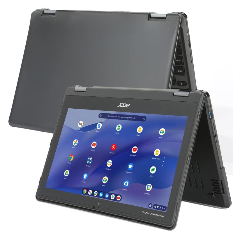mCover ハードケース 2021~2023年 11.6インチ Acer Chromebook Spin 511 R753T シリーズ 2イン1ノートパソコンにのみ対応 (他のAcerモデルには対応していません) - ブラック