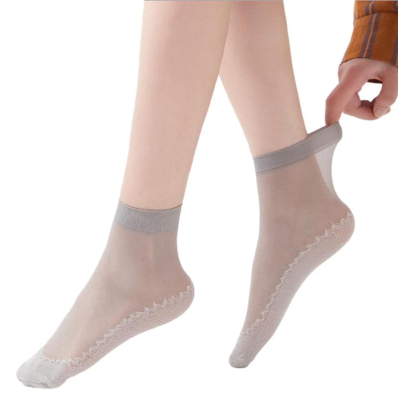 [Lady glamour] さらさら 触感 足裏 つま先 綿混紡 くるぶし丈 ショート ストッキング 2足組 レッグ ウエア 靴下 レディース