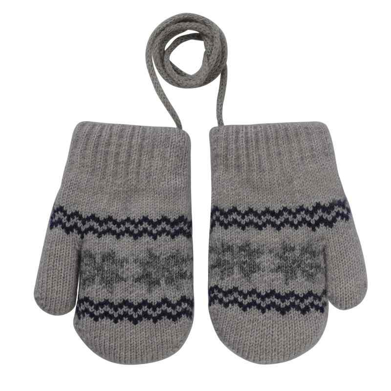 [Moonlove] ベビー手袋 子供用 手袋 ミトン キッズ手袋 ニットグローブ 雪の結晶 防寒手袋 あったか 厚手 裏ボア 吊り下げ 通学 通園 アウトドア 防寒 防風 冷え対策 お散歩 雪遊び 0-2歳 幼児 女