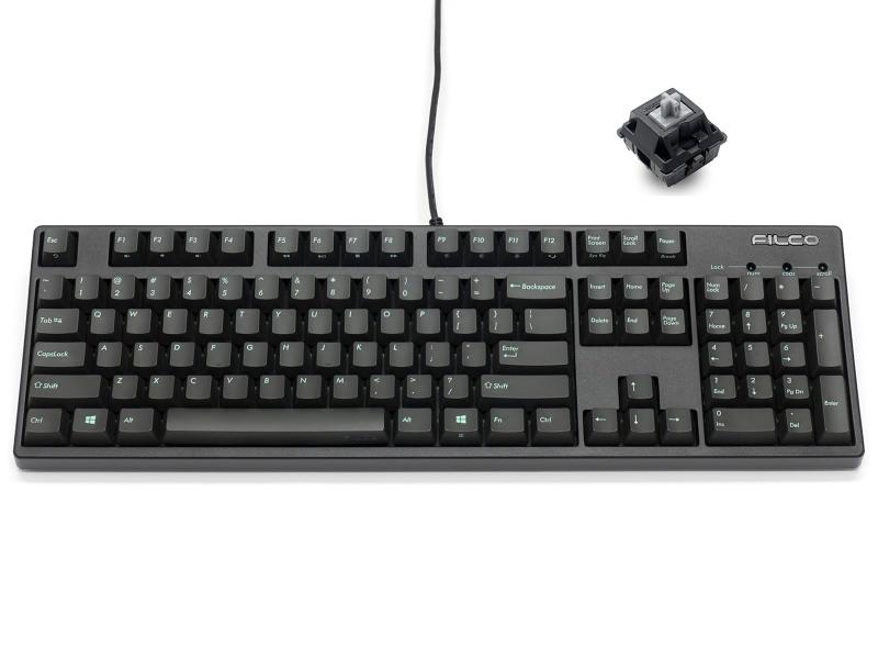 FILCO Majestouch ＋ ASK フルサイズ CHERRY MX PBT2色成形アスファルトキーキャップ搭載 Nキーロールオーバー対応 ファンクションキー機能搭載 ブラック