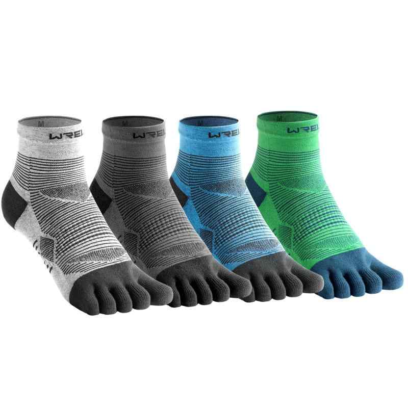 [WRELS] 五本指ソックス 5本指ソックス スポーツ用 メンズ レディース ランニングソックス スポーツソックス Coolmax 22~24cm/24~27cm 靴下 5本指 レギュラー丈 マラソン トレラン ゴルフ 陸上