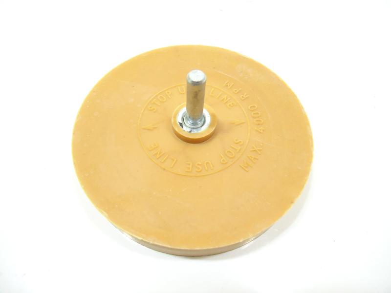 ゴムトレーサー 電動ドリル エアードリル 装着 車検ステッカー剥がし 消しゴム イレーサー ゴム シール..