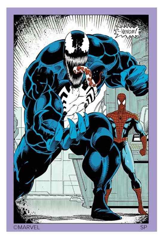 スモール・プラネット(Small Planet) キャラクターステッカー マーベル ヴェノム 角 パープル