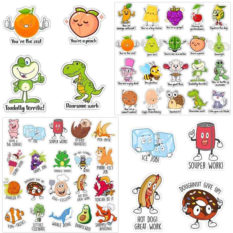 Zayookey シール ステッカー 600枚セット 激励ステッカー ご褒美 防水 3D 粘着性強い ...
