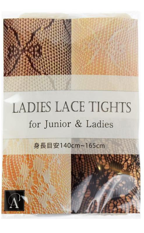 [Angel's Closet] 子供 タイツ 【よく伸びる 丈夫なタイツ 】 140～160cm 子供用 ジュニア キッズ ストッキング 網タイツ レース 柄 かわいい 蒸れない やわらか 洗濯可 長く使える フォーマル 発表