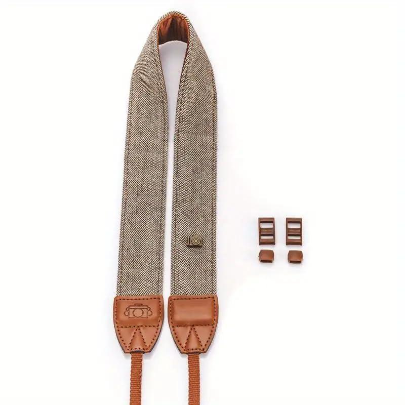 [THREE RABBITS] カメラストラップ ショルダーストラップ ボヘミアン風 長さ調節可 おしゃれな一眼レフネックストラップ