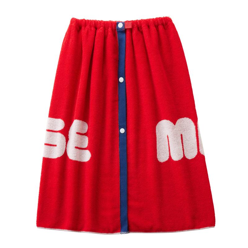 【 ミキハウス 】 スナップ付 ビーチタオル 巻きタオル ラップタオル プールタオル バスタオル 60×120c..