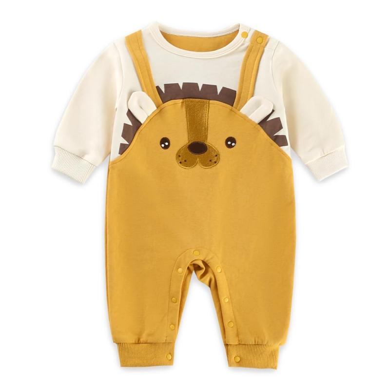 [Reegoo Peter] ベビー服 男の子 ロンパース カバーオール 赤ちゃん服 新生児服 外出着 かわいい 前開き 長袖