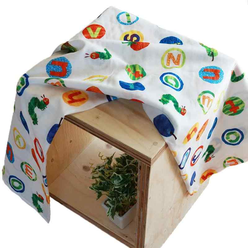 はらぺこあおむし マルチガーゼケット 日本製 2重ガーゼ おくるみ スワドル 100×100cm綿100％（ダブルガーゼ生地）