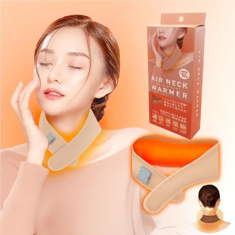 USB充電式首用カイロ 首あたためグッズ 電熱マフラー 暖リング ネックウォーマー ネックヒーター  ...