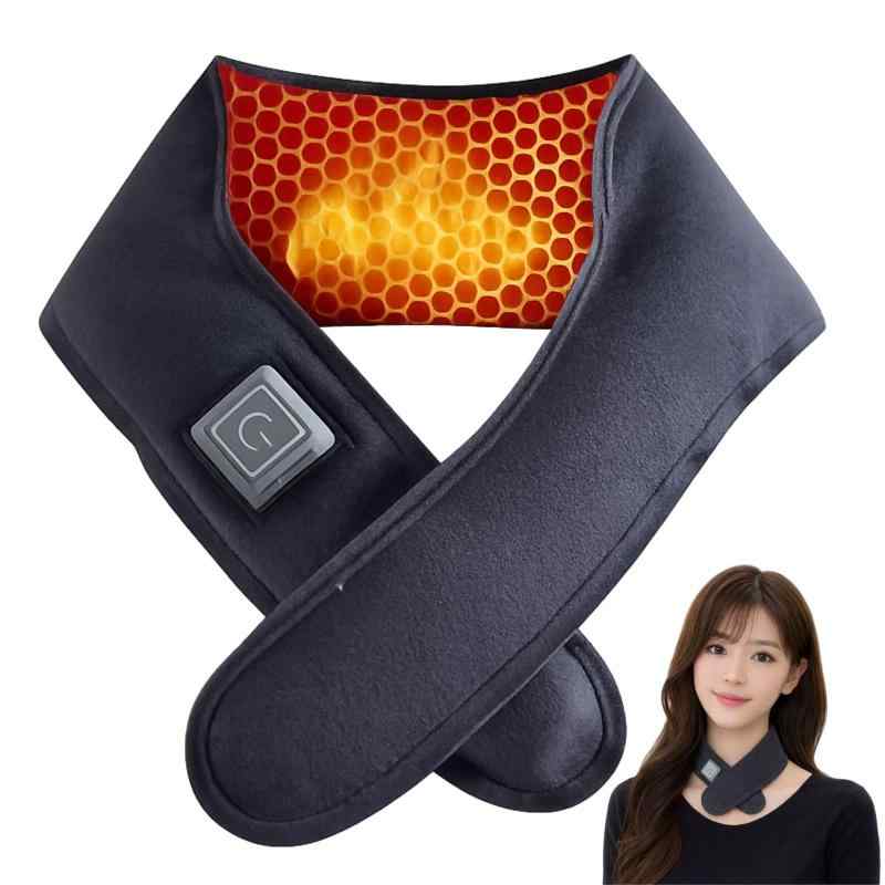 布素材 暖リング USB充電式首用カイロ ネックウォーマー 充電式マフラー Type-C 薄手 暖リング 繰り返し使える あたたかい 柔らかい 軽い 軽量 あっ...