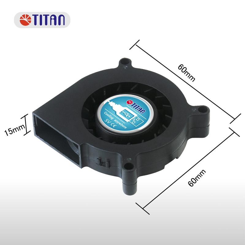TITAN -USBファン/大風量/低騒音/長寿命/ブロワーファン/ポータブル