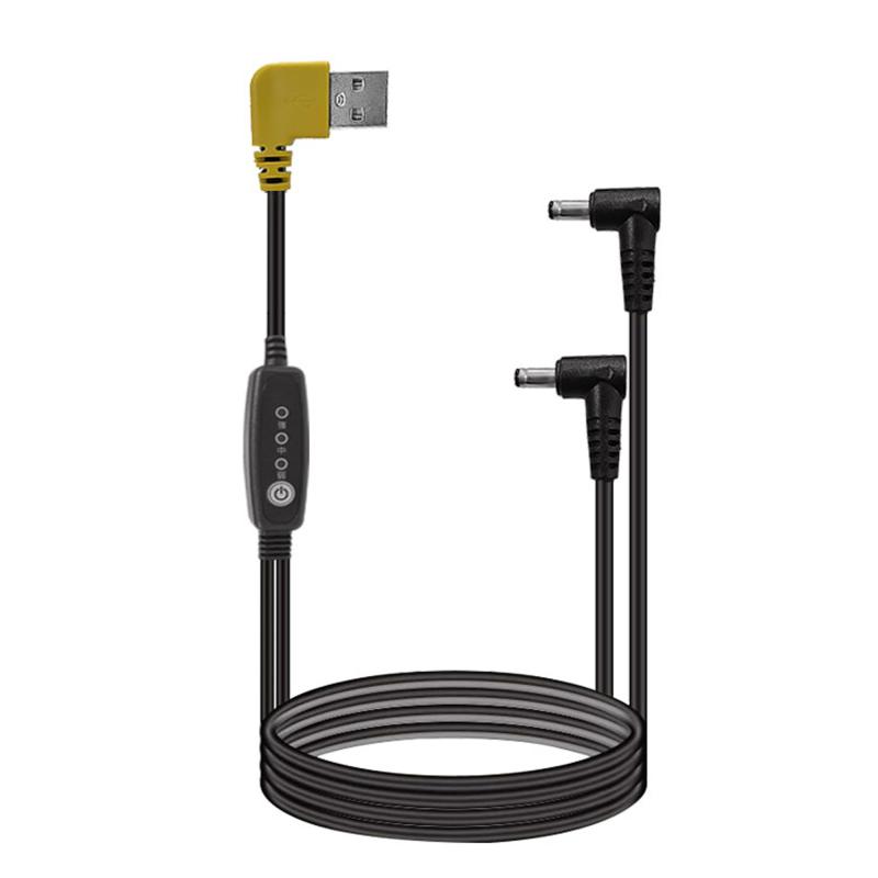 BOJIDO 作業服ファンUSBケーブル 冷却服ファンケーブル 5V 3段階風力調整(高、中、低) 予備 交換用コード ファン付き作業服 バッテリー 接続用 純銅コア 引張りに強 耐磨耗性 柔軟 長持