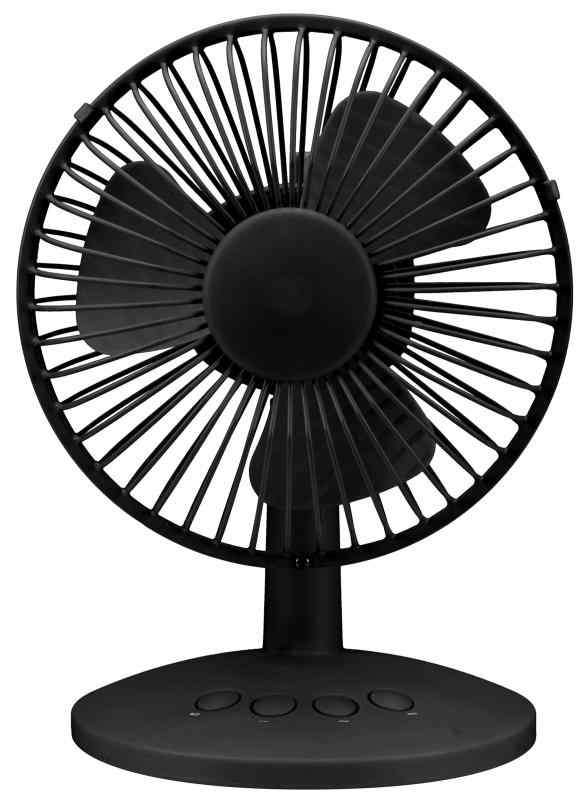 グリーンハウス デスク用 扇風機 USB接続