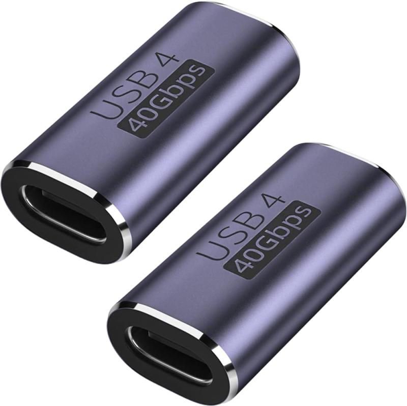 オーディオファン USB-C アダプタ USB C 40Gbps 100w 5A急速充電 8K@60Hz 映像出力 USB C USB4.0