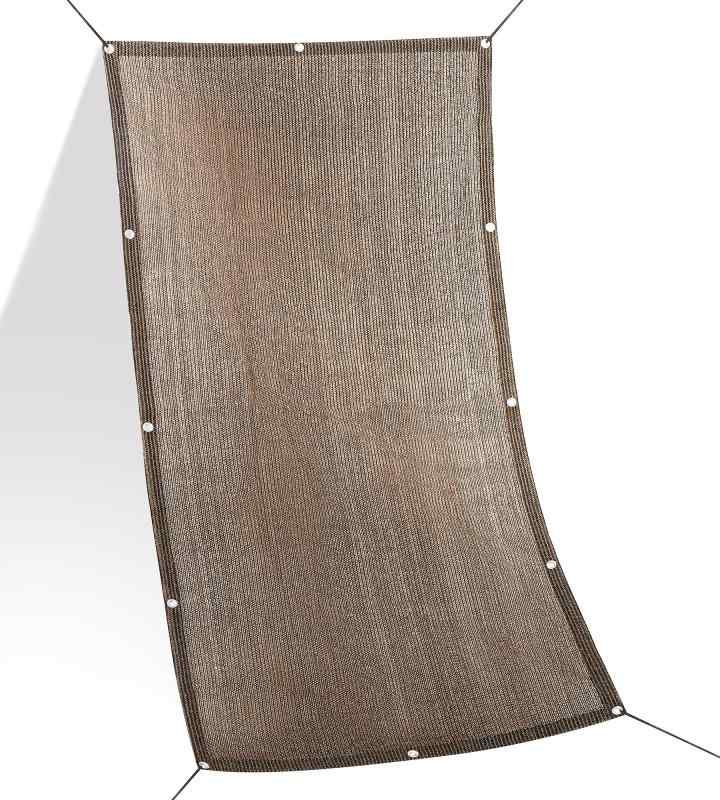 Daddy's Weekend サンシェード モカブラウン 通気タイプ ベランダ 庭 UVカット 日よけシェード 付け紐4本付属 紫外線カット 日本ブランド