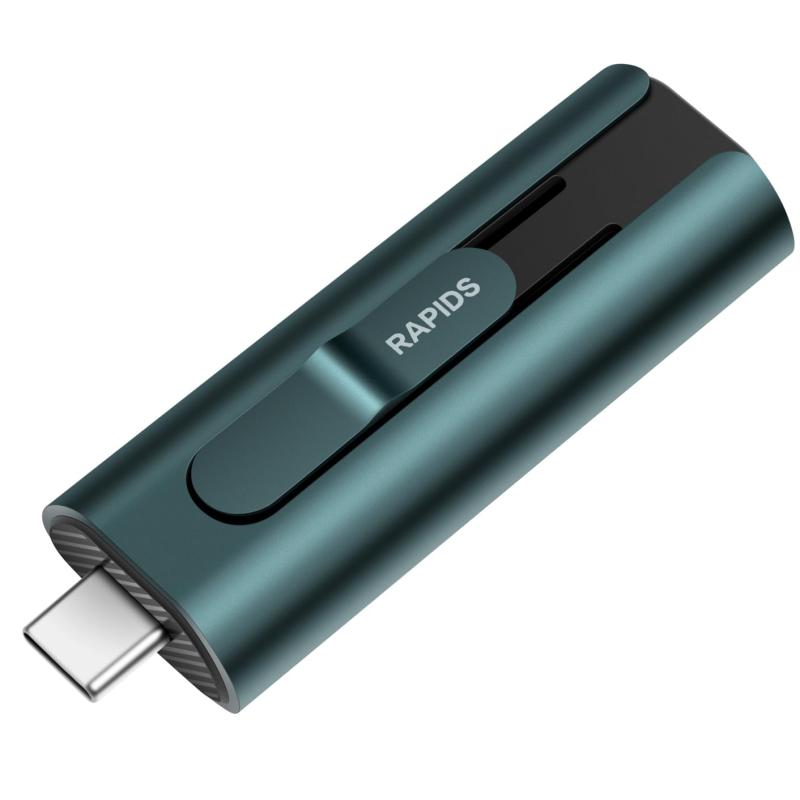 HIKSEMI 外付SSD ポータブルSSD type-C type-A 両対応 小型スティックタイプ スライド収納可能