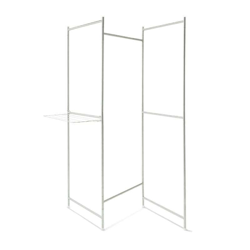 [ベルメゾン] 洗濯物干し 室内 大容量 スリム 折りたたみ ステンレス製 軽量 屏風型 物干し台・物干しラック