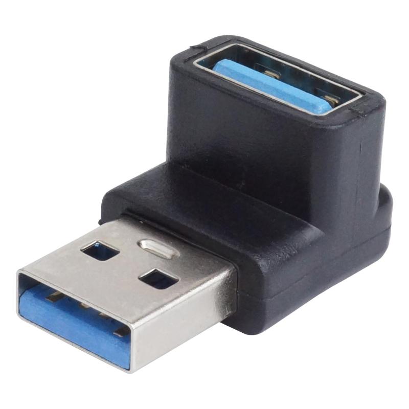 KOYOKOMA USB 3.2 変換アダプタ L型 L字型 USB Type-A オス メス タイプ A 変換コネクタ 角度 90度 角度変換 データ転送