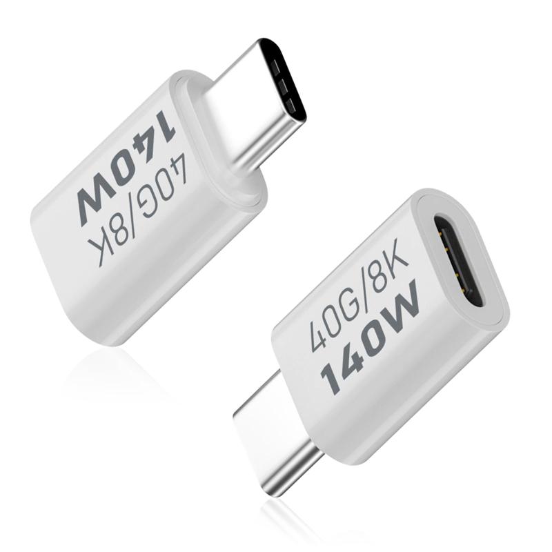 Duttek USB C - USB Cアダプター、40Gbps USB Type Cエクステンダーアダプター。